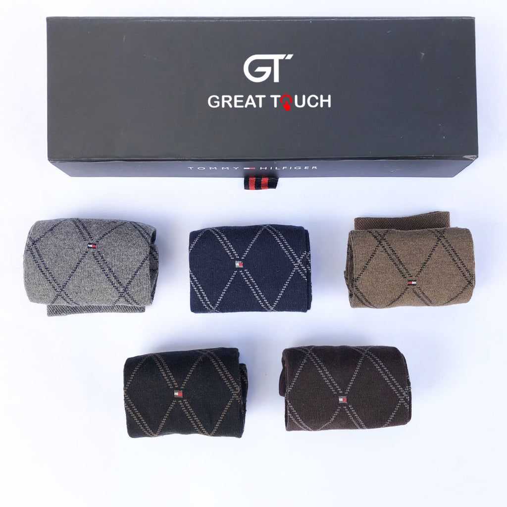 Ultra Comfort Premium Quality Men’s Full Socks – Gift Pack of 5 (T-2)