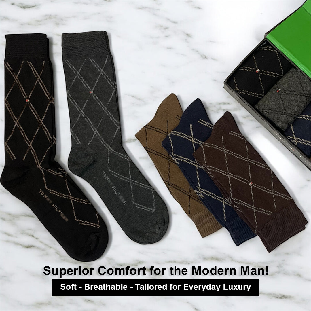 Ultra Comfort Premium Quality Men’s Full Socks – Gift Pack of 5 (T-2)
