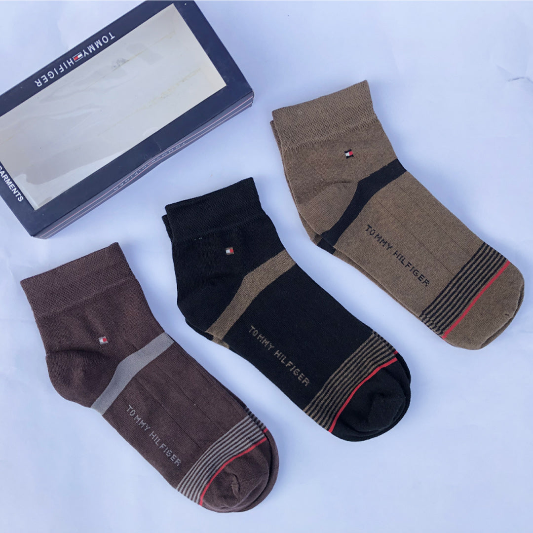 TMH Low Cut ankle Lining Premium Quality Socks Pack of 3